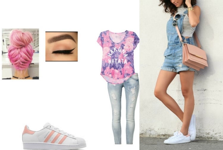 weisse-sneaker-kombinieren-damen-adidas-pink-jeans-shorts