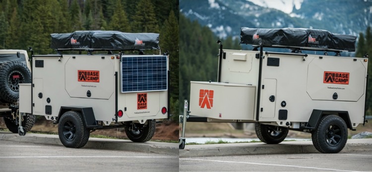 Camping Anhänger -offroad-outdoor-mobil-solar-paneele