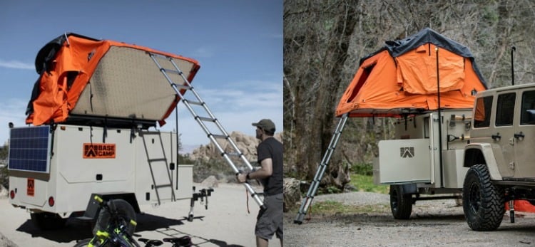 Camping Anhänger -offroad-outdoor-zelt-ausziehen-solar-paneele