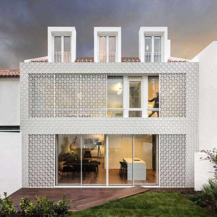 metall sonnenschutz in weiß terrasse-wandpaneele-mobil-design