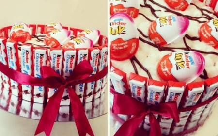 Torte aus Süßigkeiten