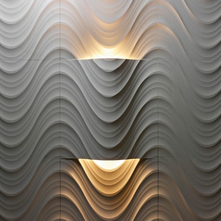 3D-wandgestaltung-stein-schlafzimmer-weiss-licht-einbau-nachtlampe