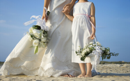 Blumenkinder auf der Hochzeit