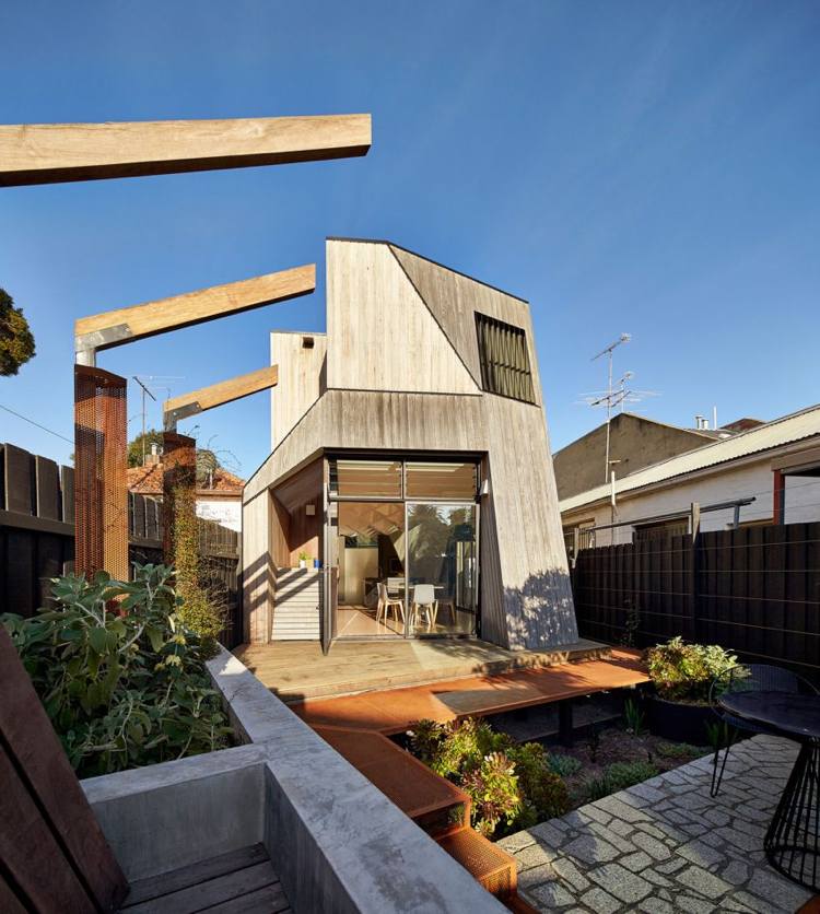 Geometrische Formen -interior-fassade-reihenhaus-sichtschutz-outdoor