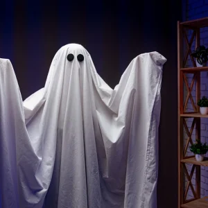 Halloween Kostüm aus Bettlaken selber machen - Gespenster sind die Klassiker