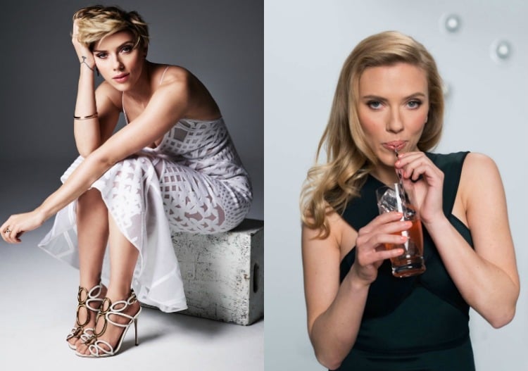 Kurzhaarfrisuren für Frauen -stars-vorhe-nachher-Scarlett-Johansson