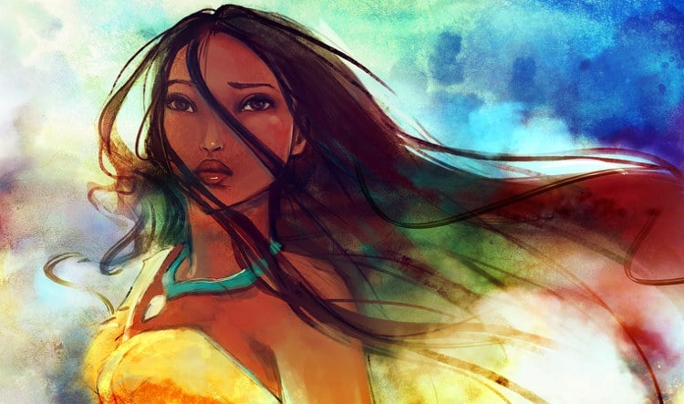 Pocahontas Kostüm -inspiration-charakter-bild-zeichnung-farbe
