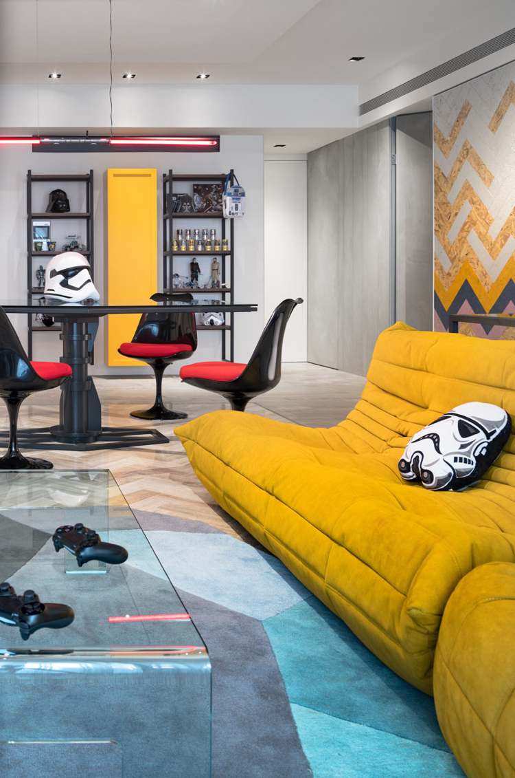 star-wars-moderne-raumgestaltung-wohnzimmer-couch-gelb-polster