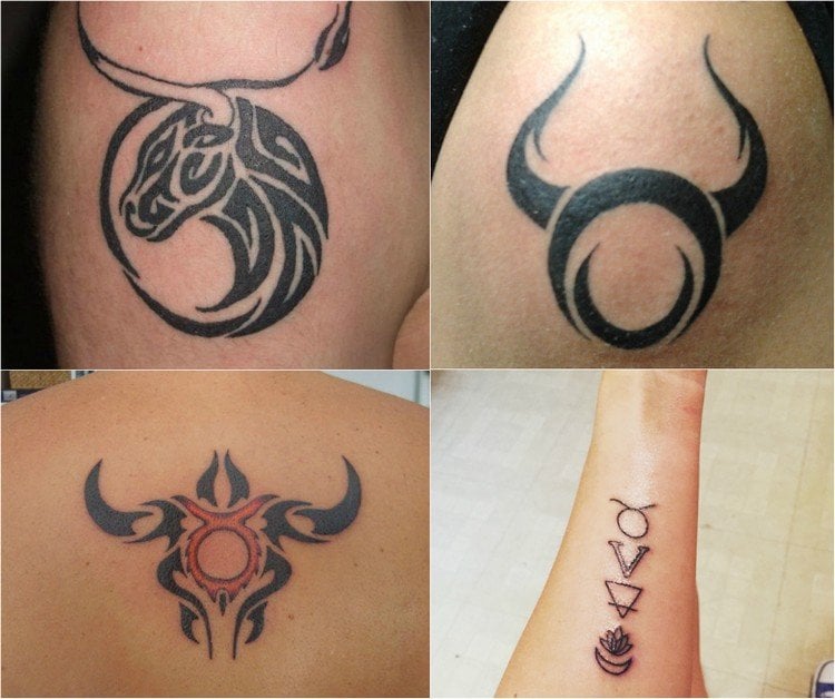 sternzeichen-tattoo-stier-zeichen-symbol-klein-schulter-rücken-unterarm