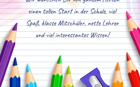 Ideen für Glückwünsche zur Einschulung mit schönen Bildern zum Ausdrucken