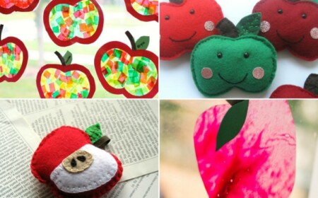 Apfel basteln