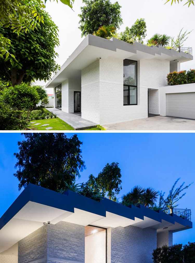 dachterrasse-bepflanzung-moderne-architektur-haus-weiße-fassade