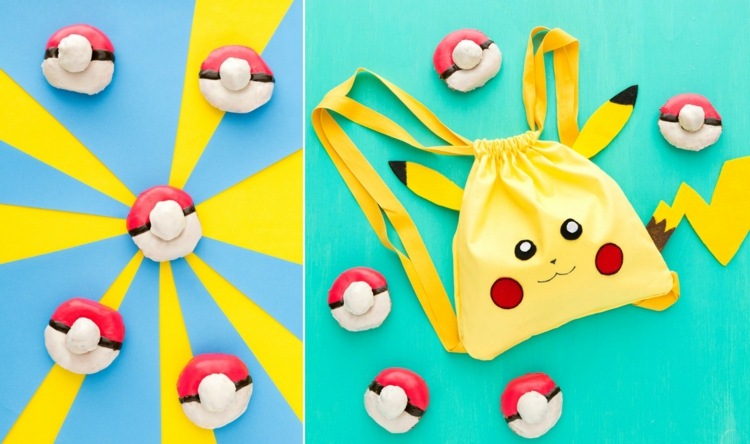 kinder geburtstag geschenkideen-backideen-gelb-pikachu-rucksack