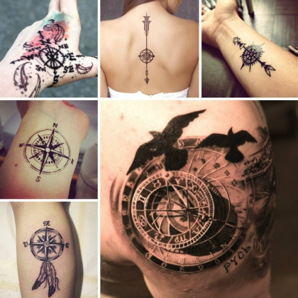 Kompass Tattoo Bedeutung Der Motive Bilder Und Coole Designs