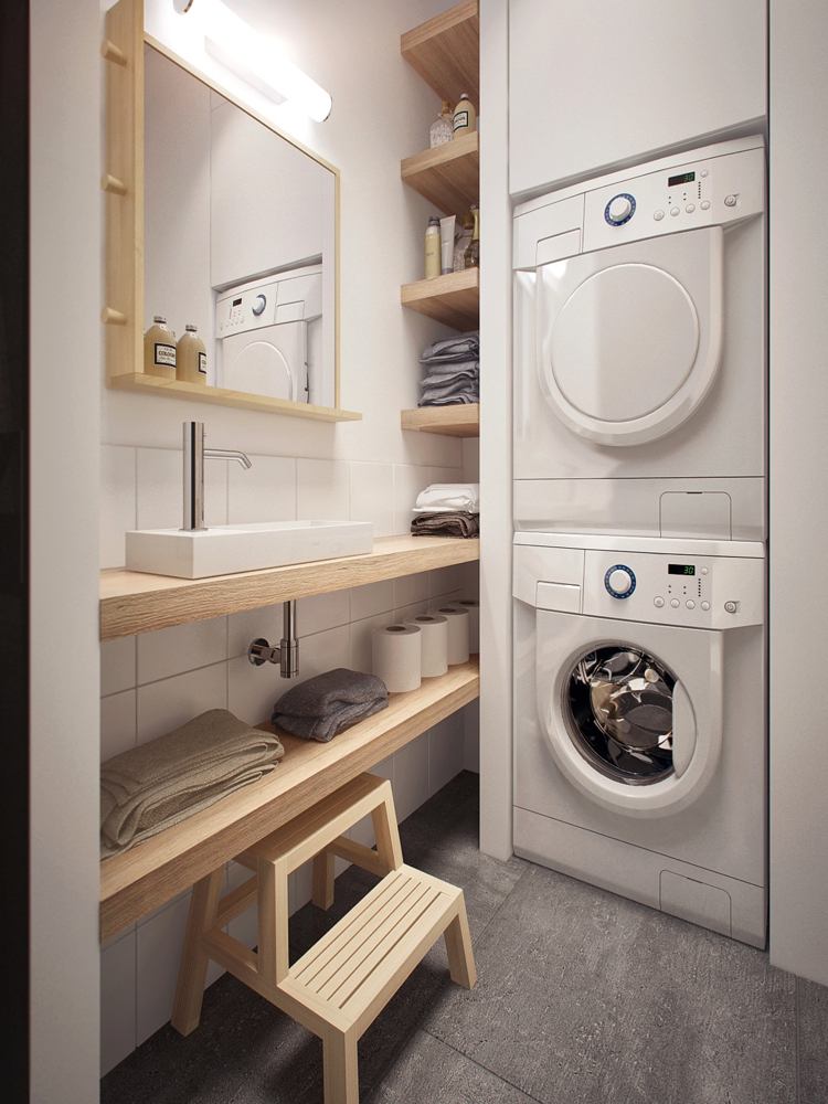 trockner-waschmaschine-badezimmer-klein-holz-weiss-modern