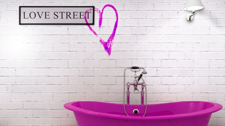 badezimmer-tapete-love-street-urban-backstein-weiss-herz-pink-wanne