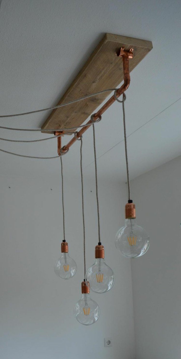 gluehbirne-lampe-esstisch-idee-industriell-rohre-kupfer