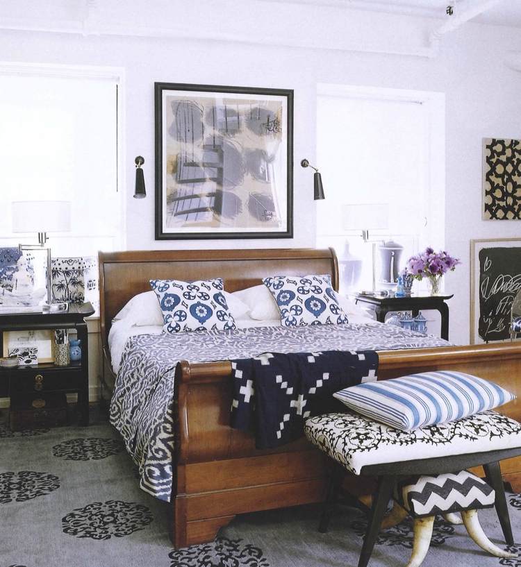 ikat-muster-ethno-schlafzimmer
