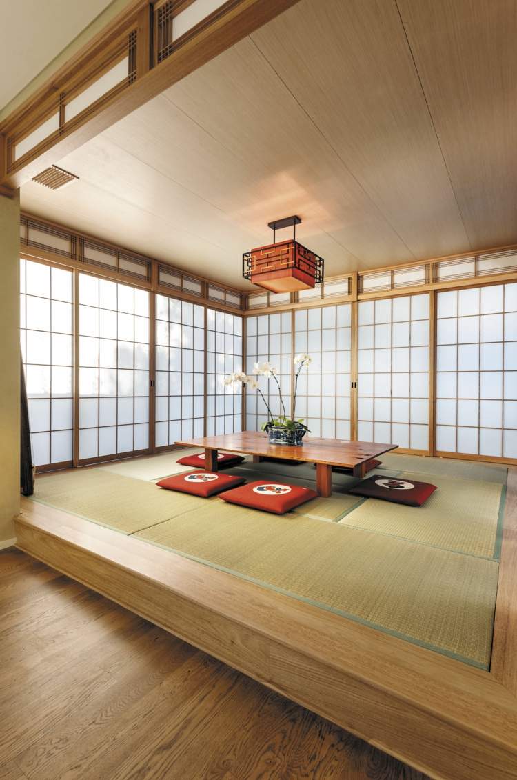 japanische-deko-tatami-eingelassen-fussboden-podest-zen-stil