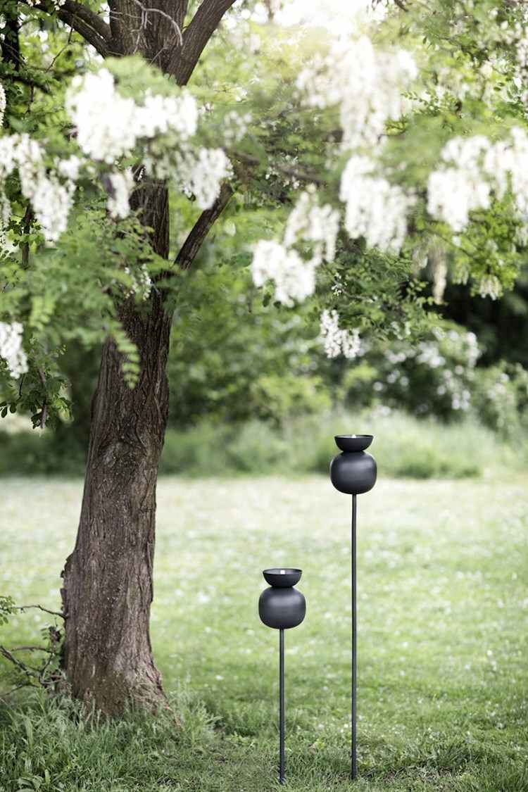 Lichter im Garten -öllampe-design-gartenstecker-schwarz-matt