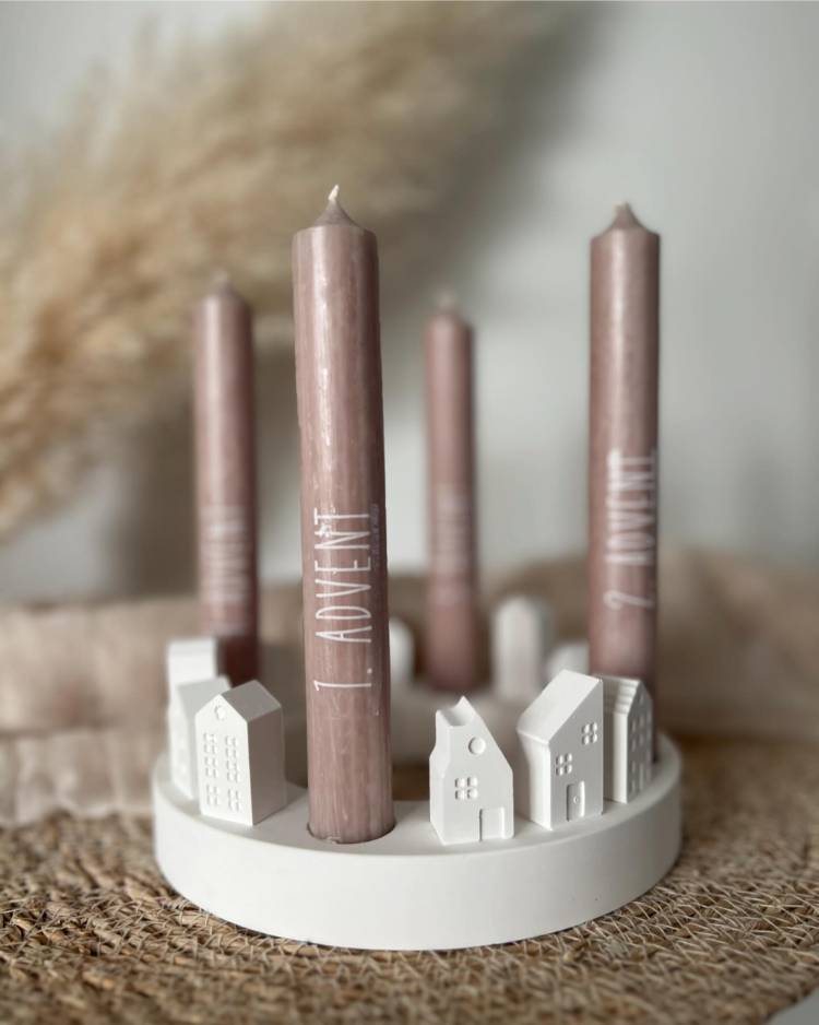 minimalistischer adventskranz diy