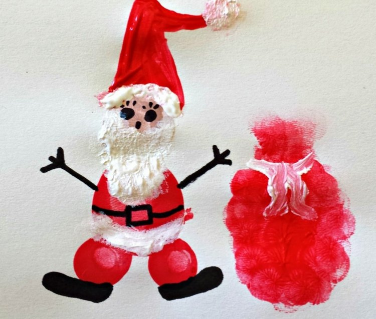 nikolaus-basteln-kinder-fingerabdruck-malen-weihnachtszeit