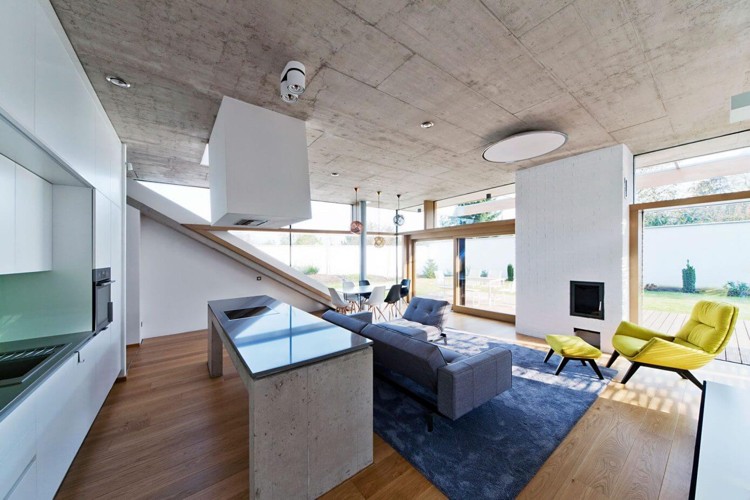 sicht-und-sonnenschutz-wohnzimmer-modern-betondecke-küche