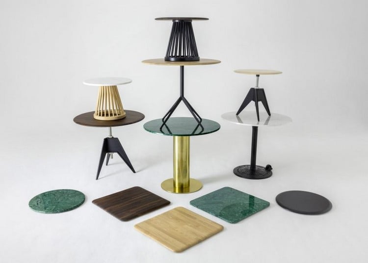designer-büromöbel-tom-dixon-stühle-tische-farben-holz-marmor