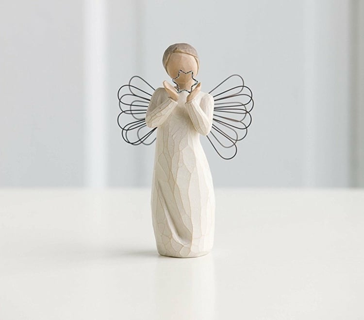 geschenk für freundin zu weihnachten freundschaft-symbol-figur-engel-kunstharz