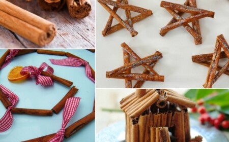 Weihnachtsbasteln mit Naturmaterialien