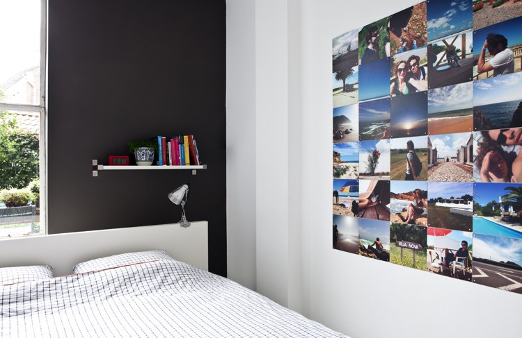 ausgefallene-wandgestaltung-pixel-art-fotos-schlafzimmer-bilder