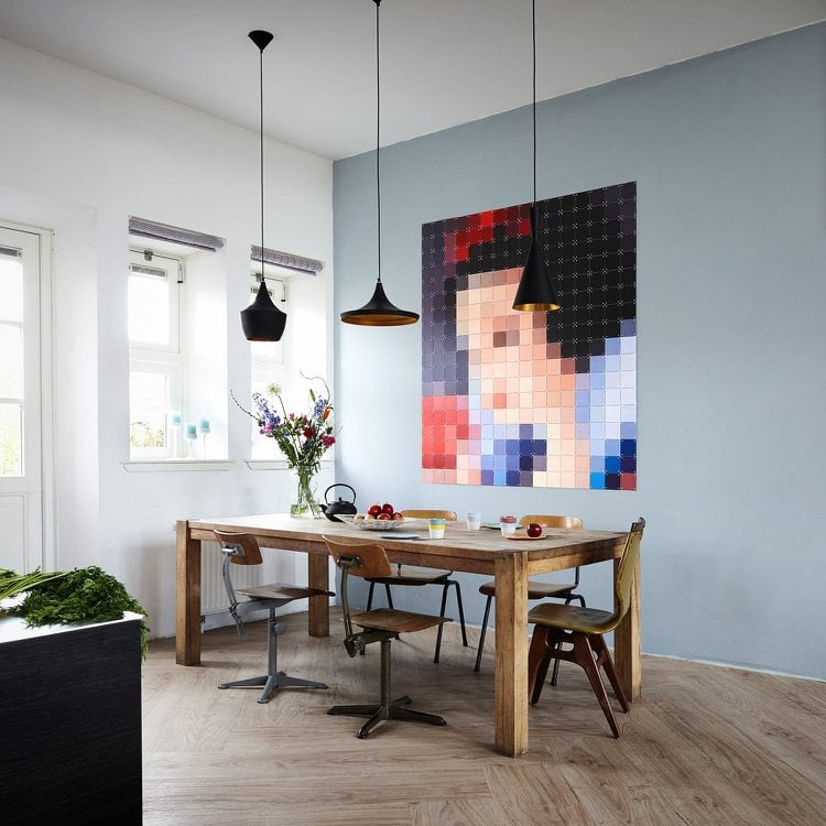 Ausgefallene Wandgestaltung -pixel-art-modern-disney-schneewittchen