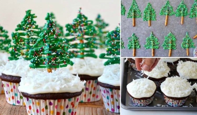 backen-weihnachten-weihnachtsbaum-gestalten-glasur-salzstangen-cupcakes