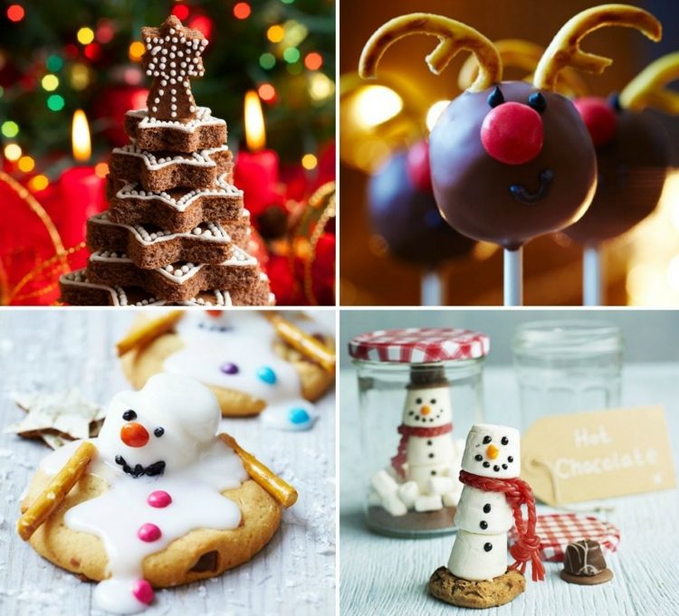 backen zu weihnachten ideen-kinder-plätzchen-cake-pops-marshmallows