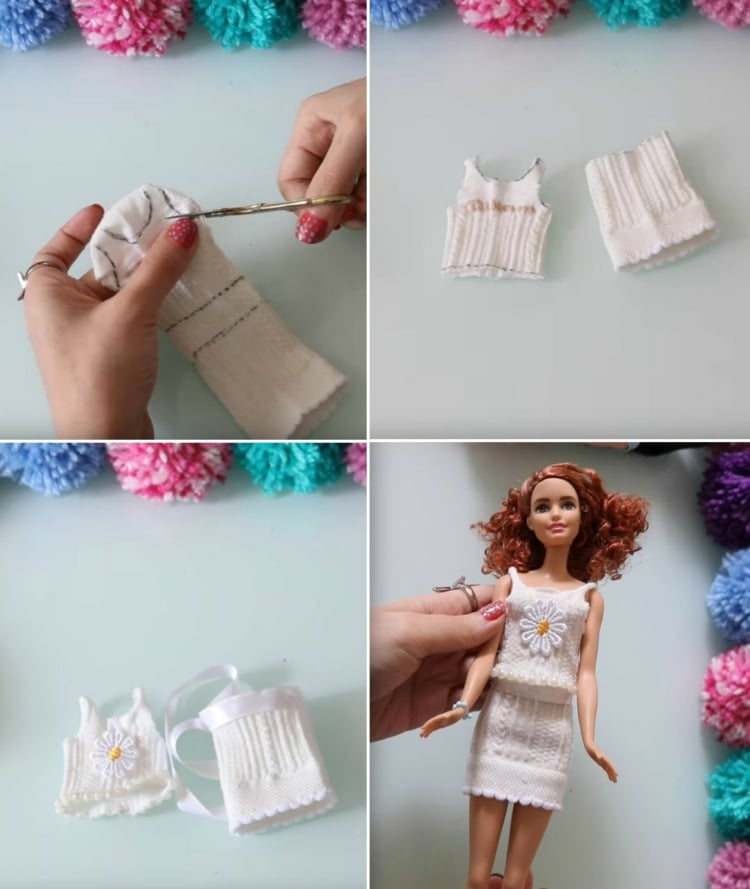 Diy Barbie Kleidung Mit Ohne Nahen Einfache Anleitungen Fur Puppen