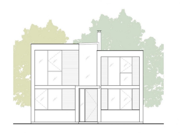moderne-hausfassade-einfamilienhaus-architektur-aufriss-eingang