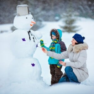 Schneemann bauen