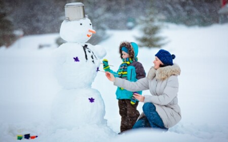 Schneemann bauen