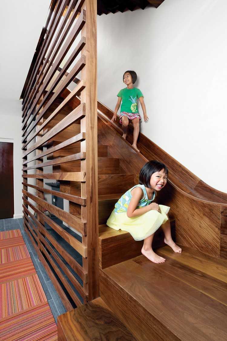 Schöne Wohnideen treppen-design-rutsche-kreative-einrichtungsidee