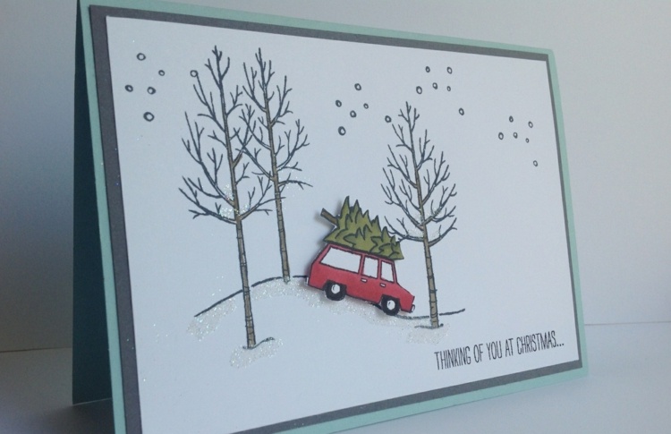 stampin-up-weihnachten-auto-weihnachtskarte-wald-motiv