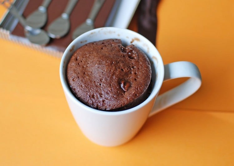 Tassenkuchen aus der Mikrowelle nutella-mug-cake-rezept-einfach-schnell