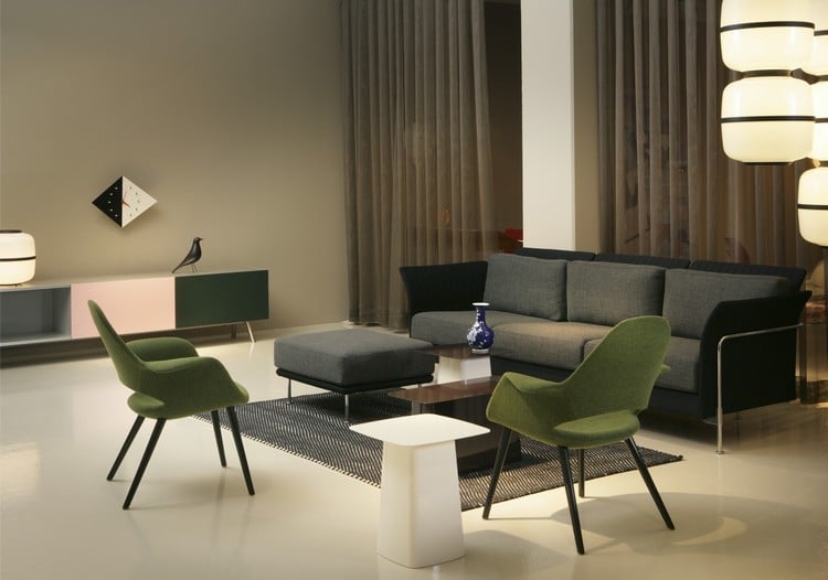vitra-stühle-modern-organic-chair-grün-wohnzimmer-einrichtung