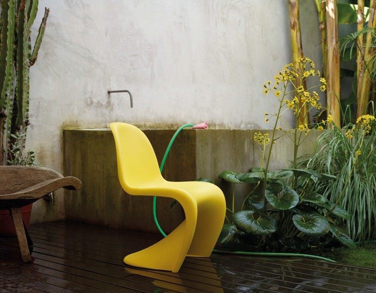 Vitra Stühle panton-chair-stuhl-gelb-designklassiker