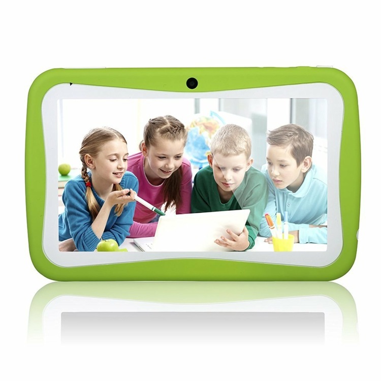 weihnachtsgeschenke-kinder-tablet-lernen-grün-farbe-modern-technik