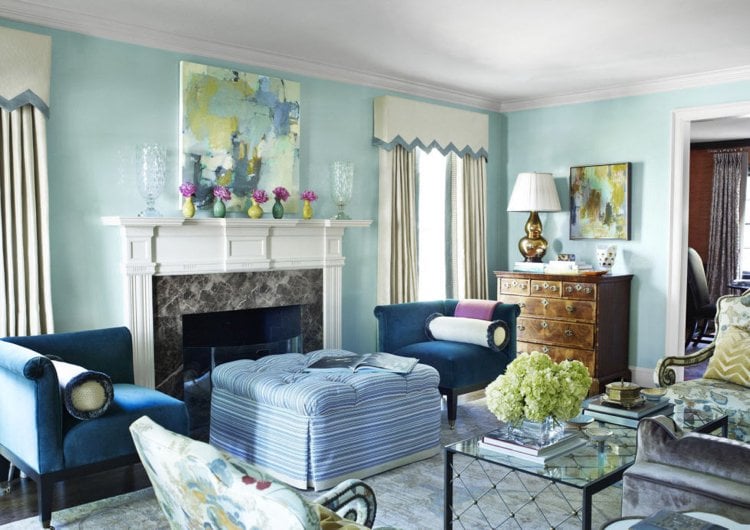 bilder-wohnzimmer-traditionell-blau-pastellfarben