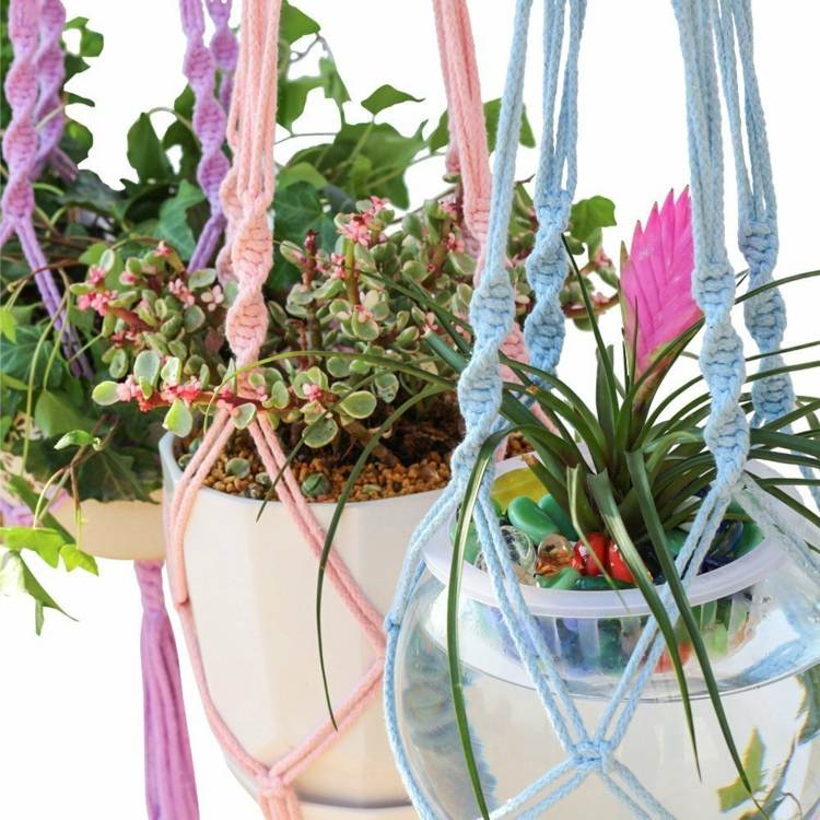 Blumentöpfe-hängen-makramee-set-handarbeit-farben-pastell