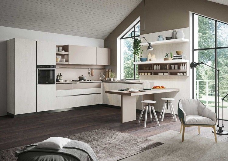 moderne-einbauküchen-helle-farbtöne-beige-elegantes-design