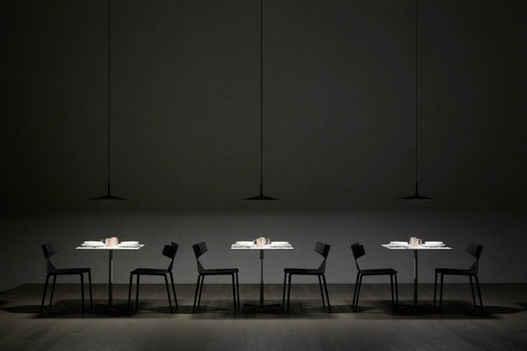 Pendelleuchte für Esszimmer -modern-beton-schwarz-minialistisch-design