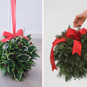 weihnachtsdeko selber machen – kissing ball als alternative zum türkranz