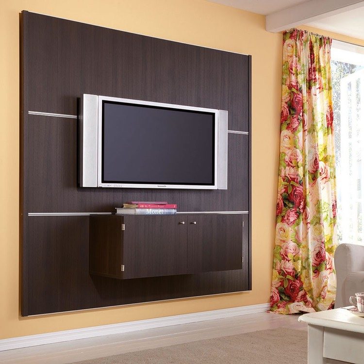 Fernseher-aufhängen-kabel-verstecken-tv-wandpaneel-holz-dunkel-sideboard-erweiterungen